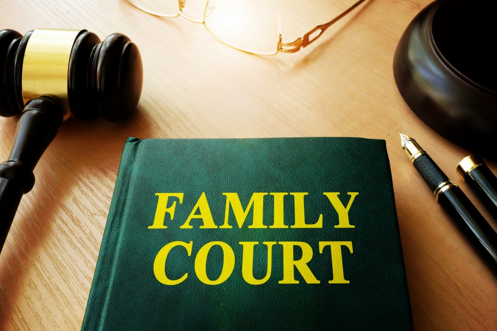 Family Court book and gavel