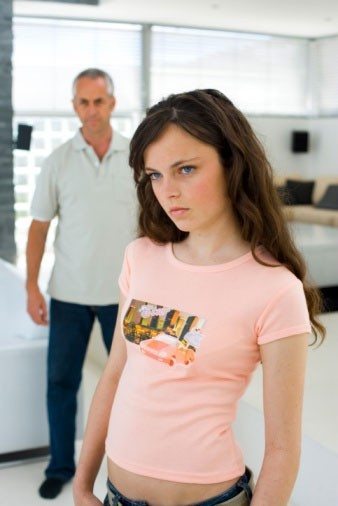 Father and Daughter Argue